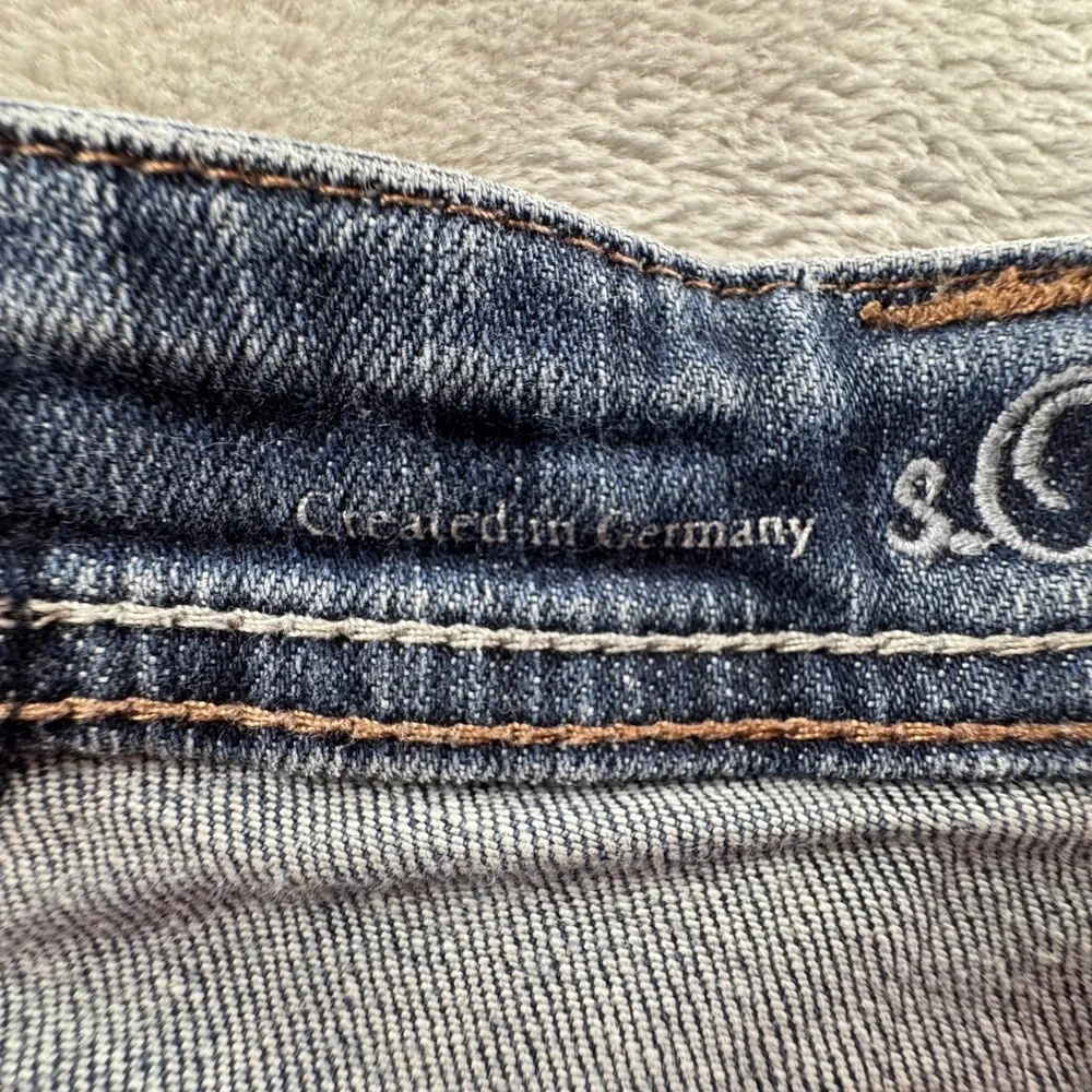 s.Oliver Jeans Mens 36x32 Blue Denim Straight Y2K Dadcore Fade Vintage Wash Dist